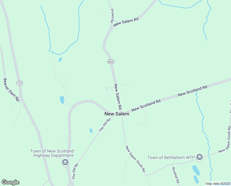 map of restaurants, bars, coffee shops, grocery stores, and more near 702 New Salem Road in Voorheesville