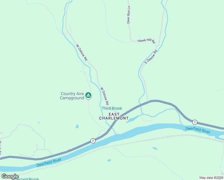 map of restaurants, bars, coffee shops, grocery stores, and more near 24 West Oxbow Road in Charlemont