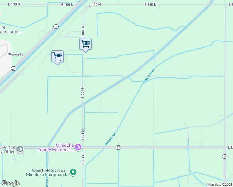 map of restaurants, bars, coffee shops, grocery stores, and more near 123 East 28 Canal North in Rupert