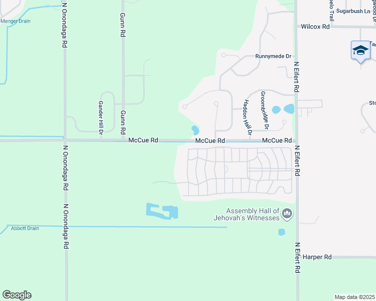 map of restaurants, bars, coffee shops, grocery stores, and more near 1495 Hapsburg Avenue in Delhi Charter Township