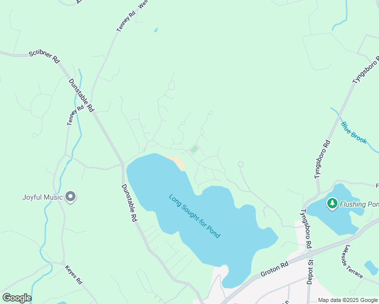 map of restaurants, bars, coffee shops, grocery stores, and more near 1 Lazy Day Drive in Westford