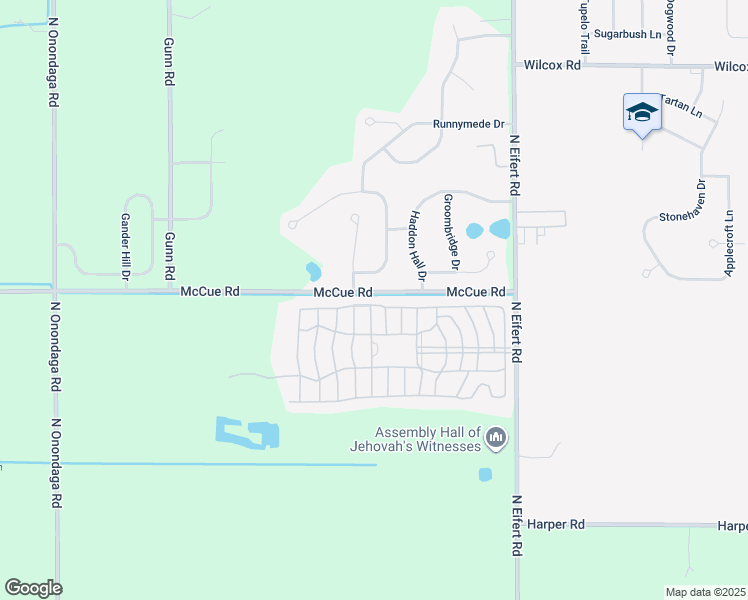 map of restaurants, bars, coffee shops, grocery stores, and more near 5204 West Rotterdam Road in Delhi charter Township