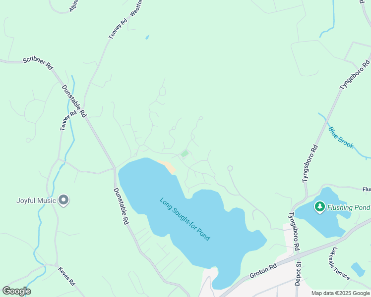 map of restaurants, bars, coffee shops, grocery stores, and more near 1 Lazy Day Drive in Westford