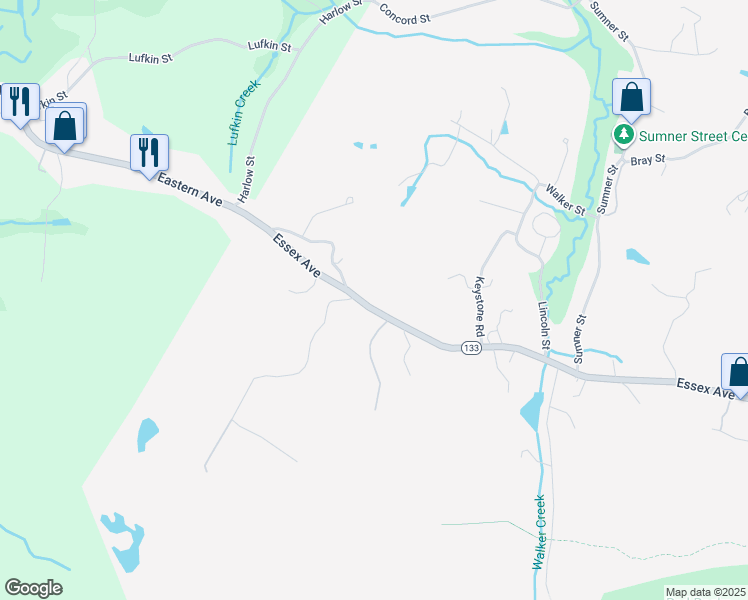 map of restaurants, bars, coffee shops, grocery stores, and more near 622 Essex Avenue in Gloucester