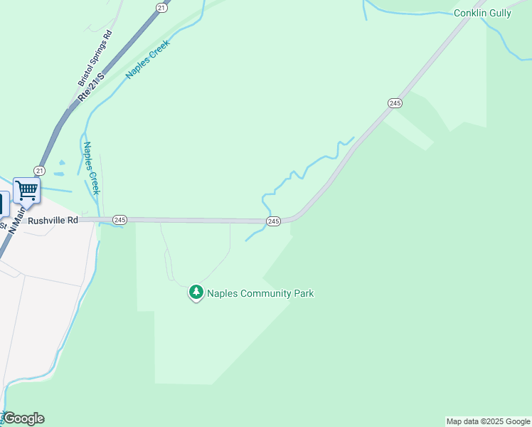 map of restaurants, bars, coffee shops, grocery stores, and more near 8090 New York 245 in Naples