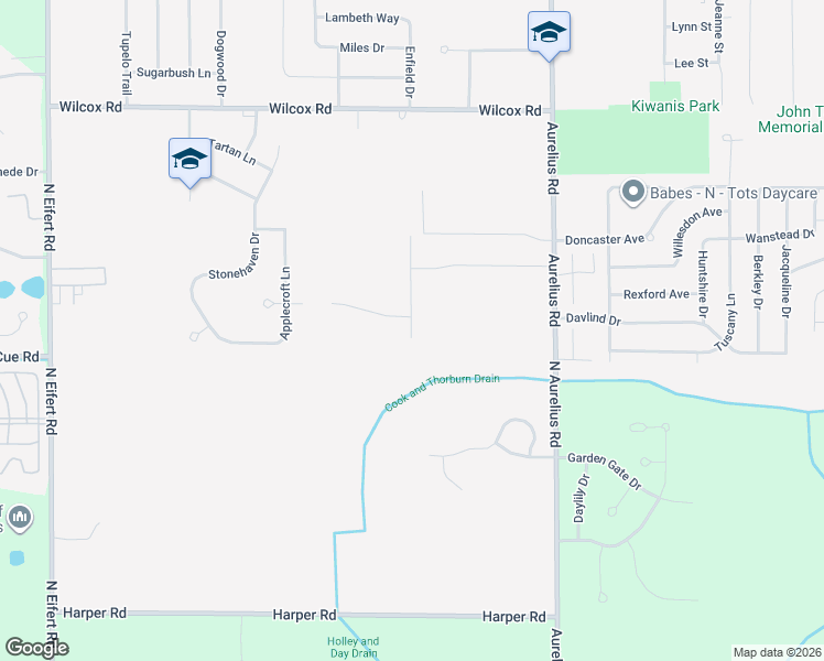 map of restaurants, bars, coffee shops, grocery stores, and more near 4567 Glenberry Drive in Delhi charter Township