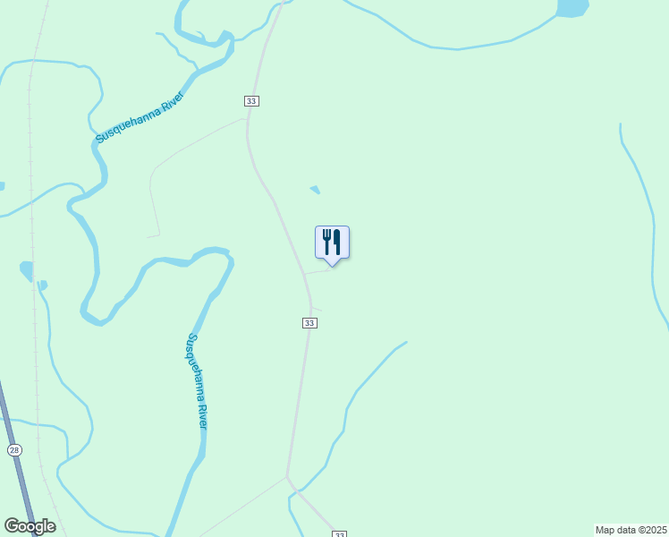 map of restaurants, bars, coffee shops, grocery stores, and more near County Highway 33 West in Cooperstown