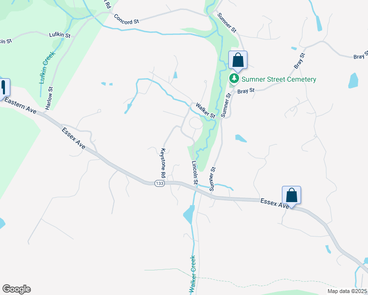 map of restaurants, bars, coffee shops, grocery stores, and more near 8R Lincoln Street in Gloucester
