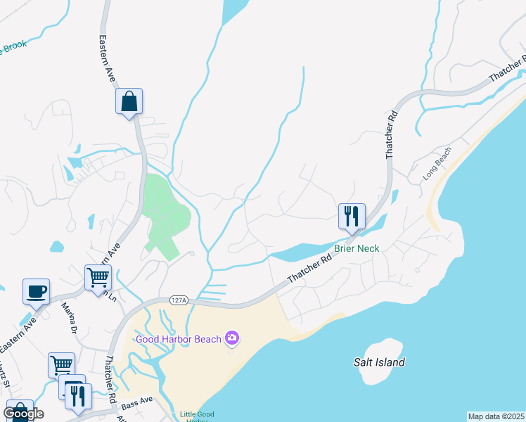 map of restaurants, bars, coffee shops, grocery stores, and more near 4 Starknaught Heights in Gloucester