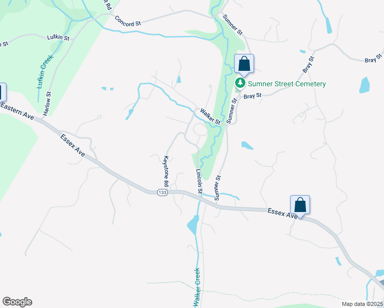 map of restaurants, bars, coffee shops, grocery stores, and more near 8R Lincoln Street in Gloucester
