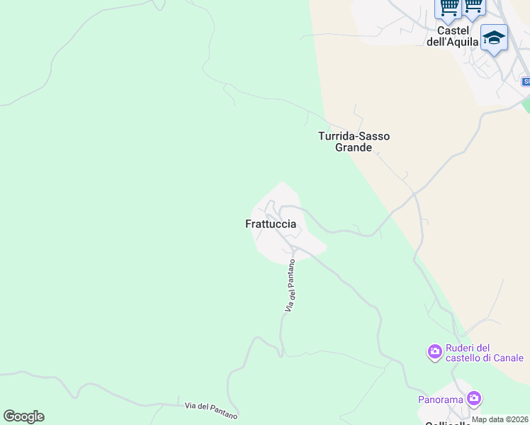 map of restaurants, bars, coffee shops, grocery stores, and more near 3 Frazione Frattuccia in Frattuccia