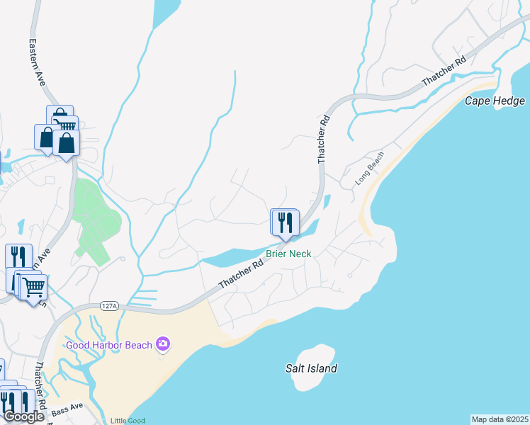 map of restaurants, bars, coffee shops, grocery stores, and more near 2 Oxford Road in Gloucester