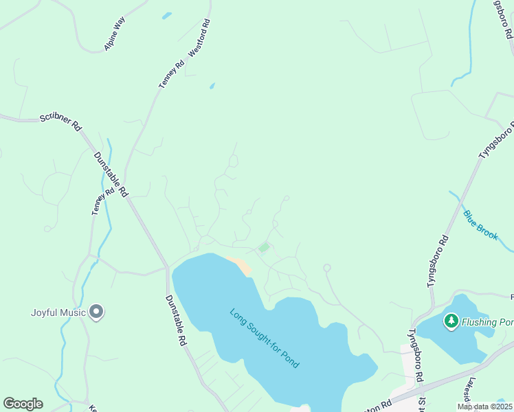 map of restaurants, bars, coffee shops, grocery stores, and more near 23 Lazy Day Drive in Westford
