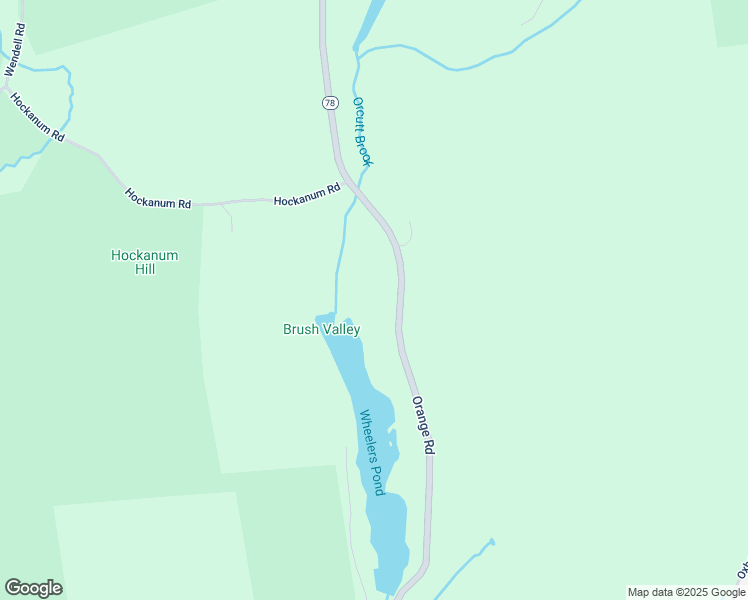 map of restaurants, bars, coffee shops, grocery stores, and more near 843 Orange Rd in Warwick