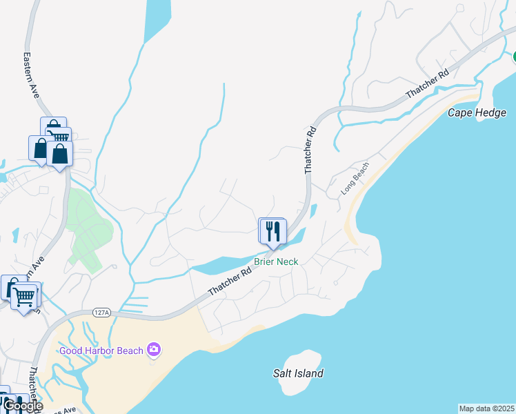 map of restaurants, bars, coffee shops, grocery stores, and more near 2 Oxford Road in Gloucester
