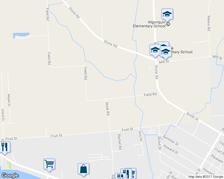 map of restaurants, bars, coffee shops, grocery stores, and more near 9207 Field Road in Clay Township