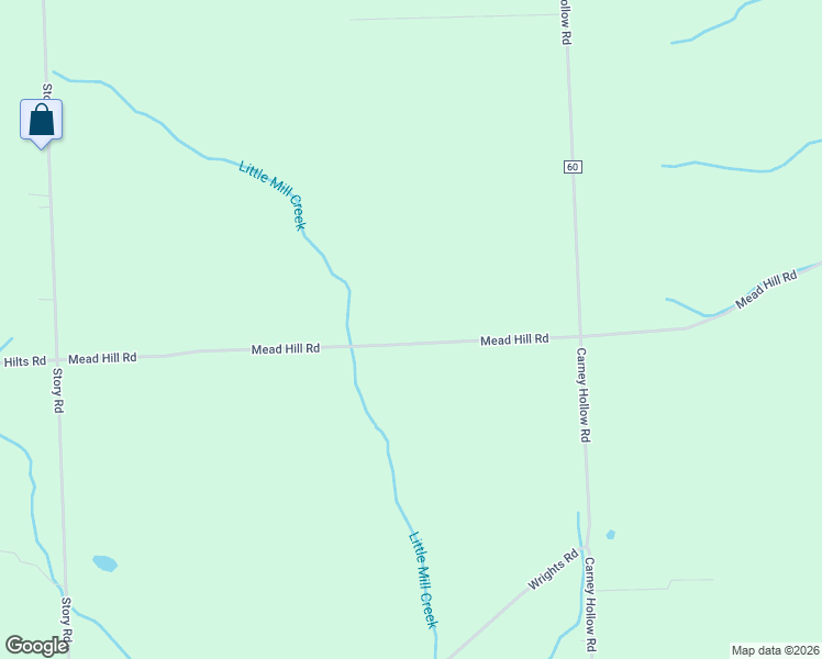 map of restaurants, bars, coffee shops, grocery stores, and more near 6819 Mead Hill Road in Wayland