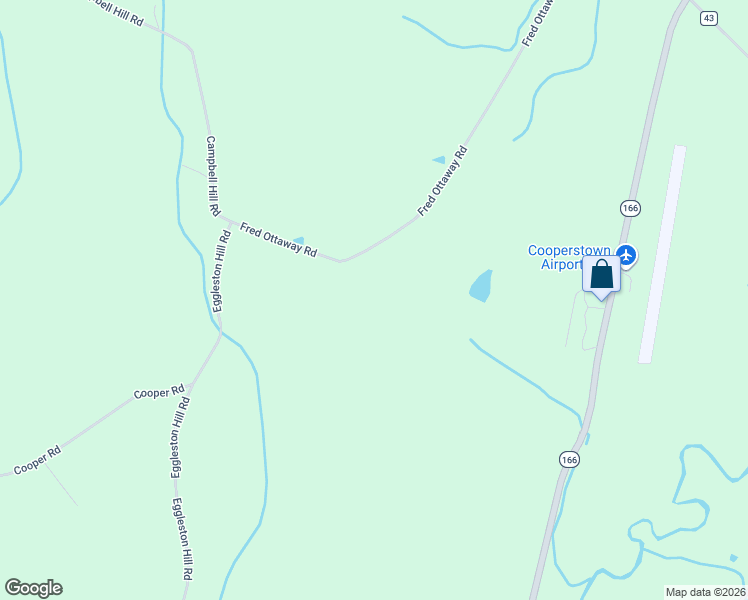 map of restaurants, bars, coffee shops, grocery stores, and more near 152 Fred Ottaway Road in Cooperstown