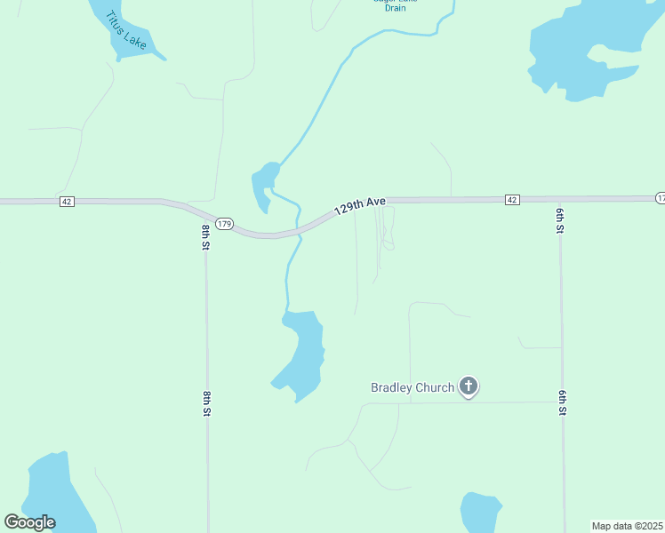 map of restaurants, bars, coffee shops, grocery stores, and more near 770 129th Avenue in Shelbyville