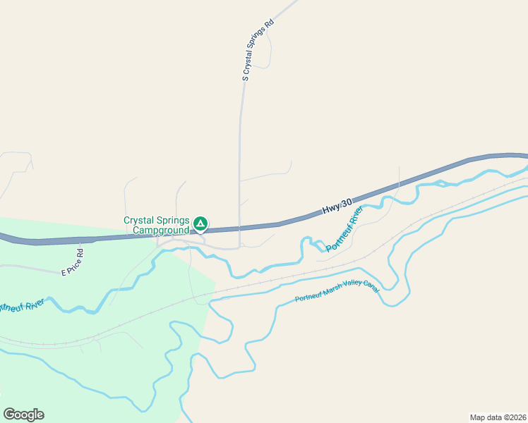 map of restaurants, bars, coffee shops, grocery stores, and more near 9268 South Crystal Springs Road in McCammon