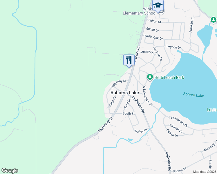 map of restaurants, bars, coffee shops, grocery stores, and more near 8020 Ridgeway Drive in Burlington