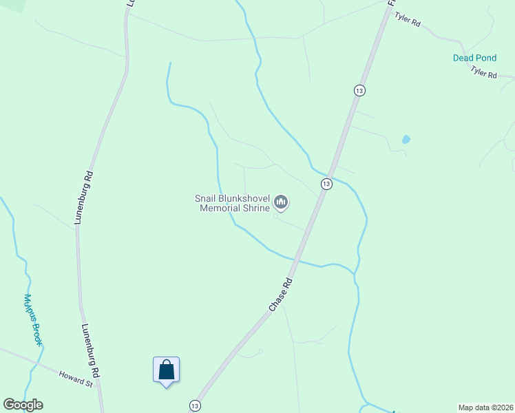map of restaurants, bars, coffee shops, grocery stores, and more near 46 Country Road in Lunenburg