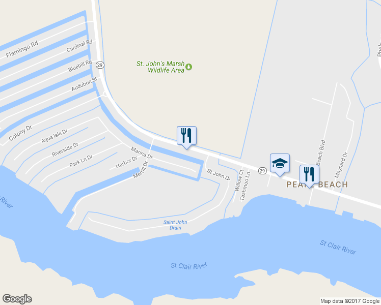 map of restaurants, bars, coffee shops, grocery stores, and more near 6343 Dyke Rd in Clay
