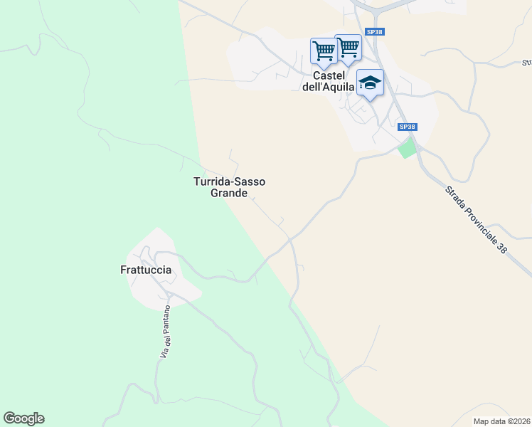 map of restaurants, bars, coffee shops, grocery stores, and more near 19 Località Sant'Agata in Turrida-Sasso Grande