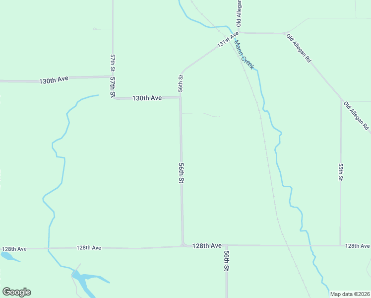 map of restaurants, bars, coffee shops, grocery stores, and more near 2889 56th Street in Fennville