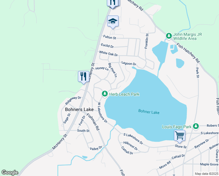 map of restaurants, bars, coffee shops, grocery stores, and more near 7870 W Lakeshore Dr in Burlington