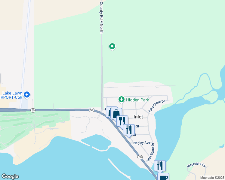 map of restaurants, bars, coffee shops, grocery stores, and more near 539 Valencia Drive in Delavan
