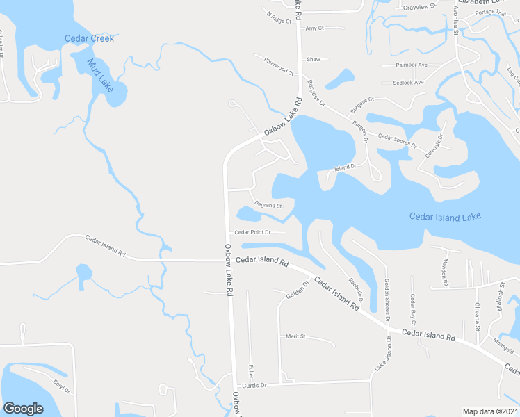 map of restaurants, bars, coffee shops, grocery stores, and more near 10401 Degrand Street in White Lake charter Township