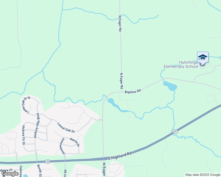 map of restaurants, bars, coffee shops, grocery stores, and more near 1965 North Eager Road in Howell