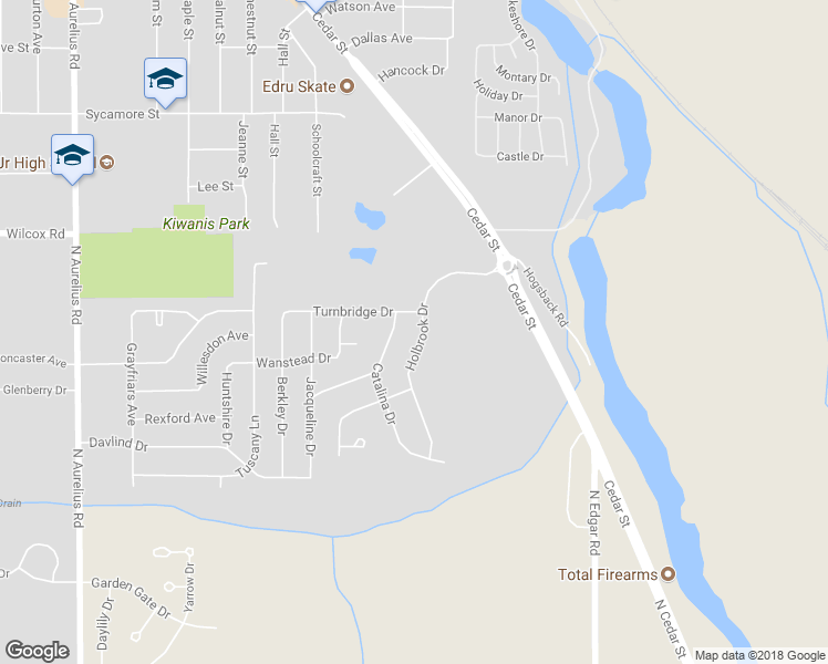 map of restaurants, bars, coffee shops, grocery stores, and more near 1621 Holbrook Road in Delhi charter Township