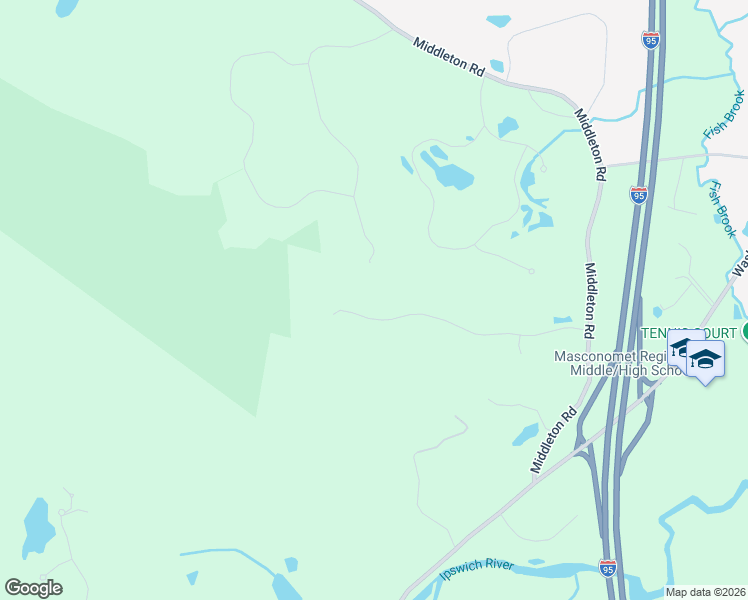 map of restaurants, bars, coffee shops, grocery stores, and more near 49 Burning Bush Drive in Boxford