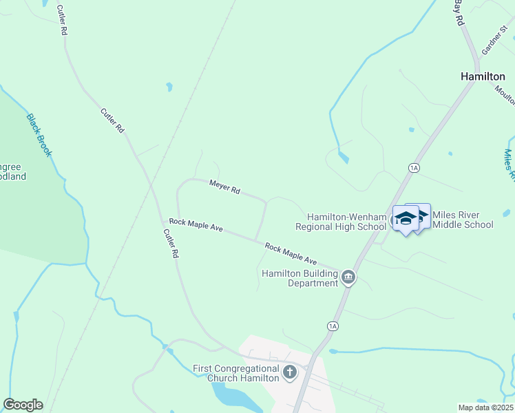 map of restaurants, bars, coffee shops, grocery stores, and more near 103 Meyer Road in Hamilton