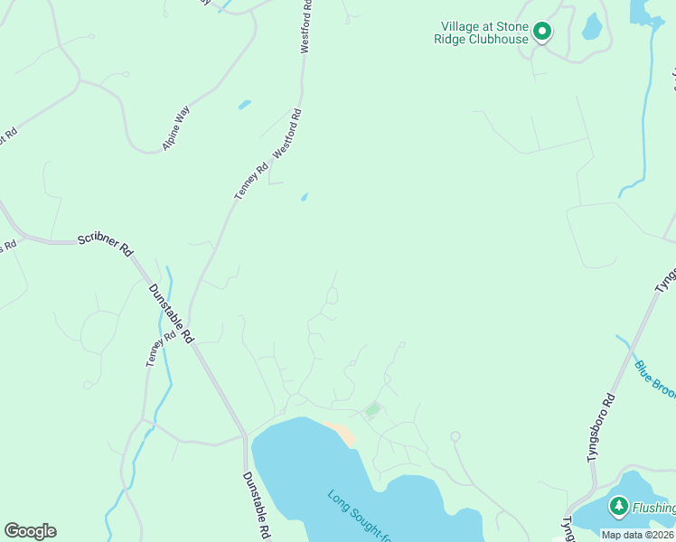 map of restaurants, bars, coffee shops, grocery stores, and more near 42 Whispering Pines Road in Westford