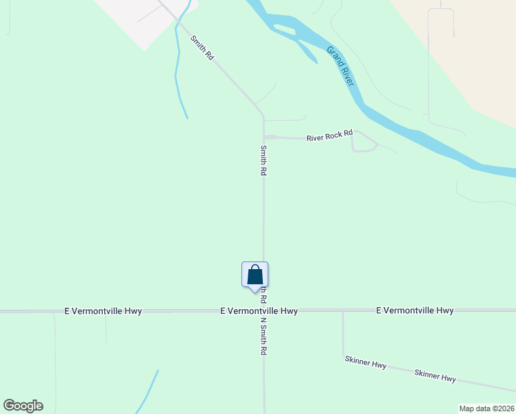 map of restaurants, bars, coffee shops, grocery stores, and more near 4327 N Smith Rd in Dimondale
