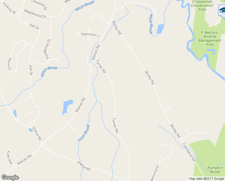 map of restaurants, bars, coffee shops, grocery stores, and more near 30 Turner Road in Townsend