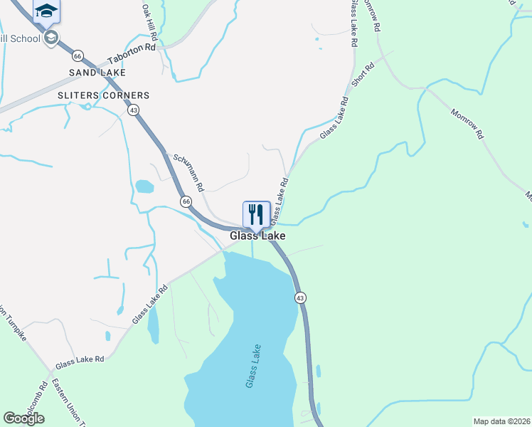 map of restaurants, bars, coffee shops, grocery stores, and more near 19 Teal Road in Averill Park