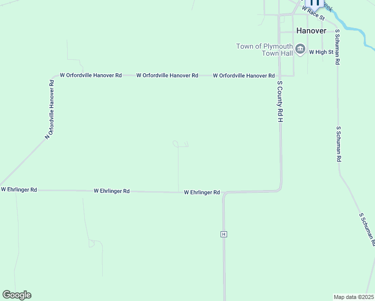 map of restaurants, bars, coffee shops, grocery stores, and more near 8740 West Ehrlinger Road in Orfordville