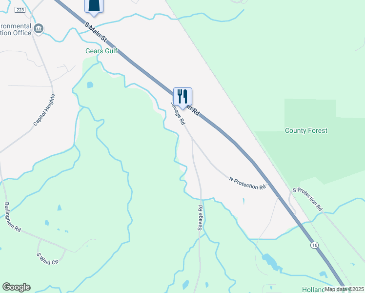map of restaurants, bars, coffee shops, grocery stores, and more near 177 Savage Road in Holland