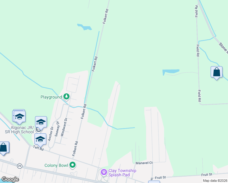 map of restaurants, bars, coffee shops, grocery stores, and more near 9352 Lakepointe Boulevard in Pearl Beach
