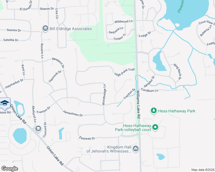 map of restaurants, bars, coffee shops, grocery stores, and more near 614 Rumson Court in White Lake charter Township