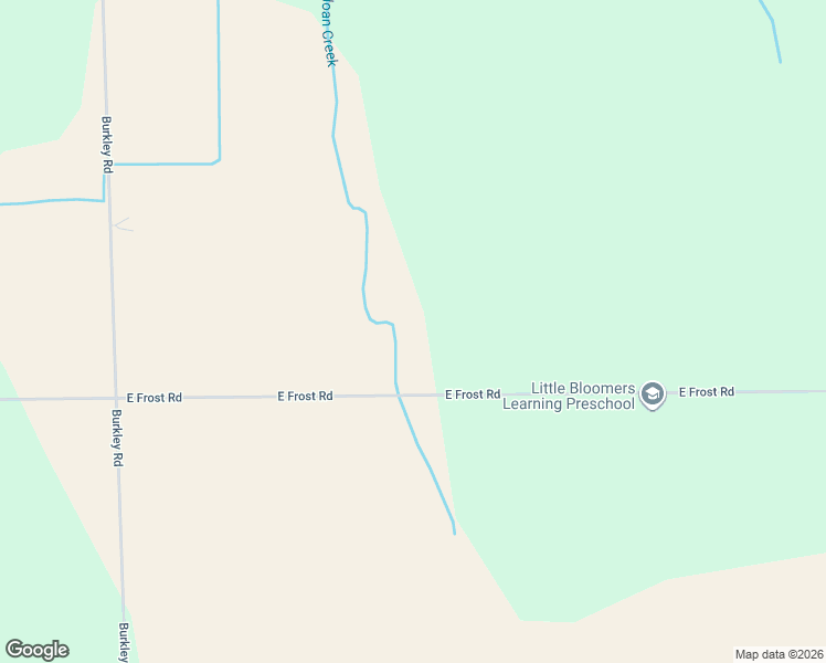 map of restaurants, bars, coffee shops, grocery stores, and more near 825 East Frost Road in Williamston