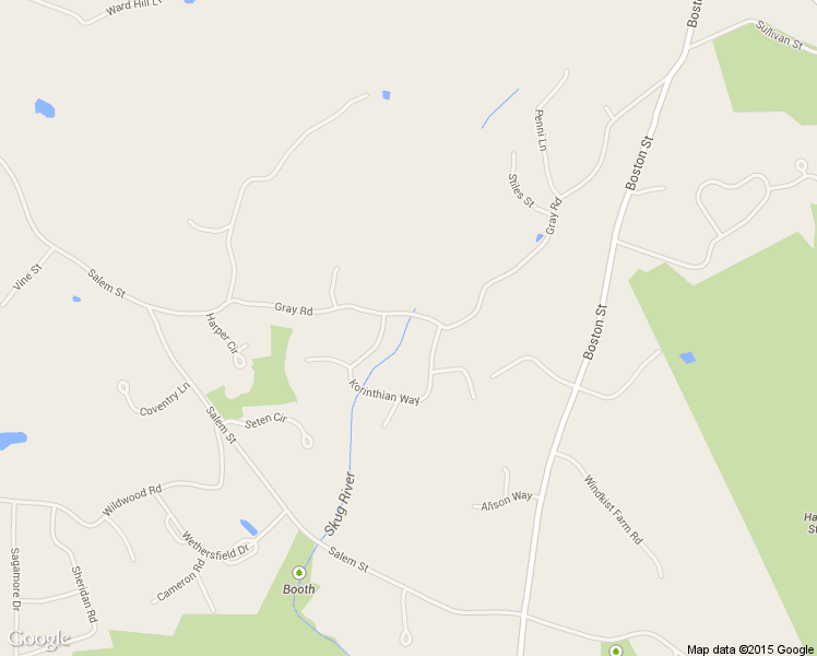 map of restaurants, bars, coffee shops, grocery stores, and more near 55 Gray Road in Andover