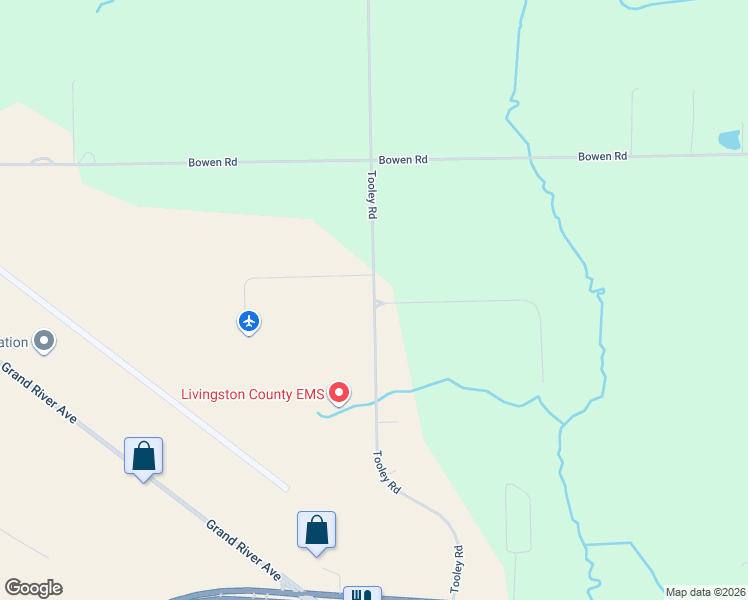 map of restaurants, bars, coffee shops, grocery stores, and more near 2240 Tooley Road in Howell