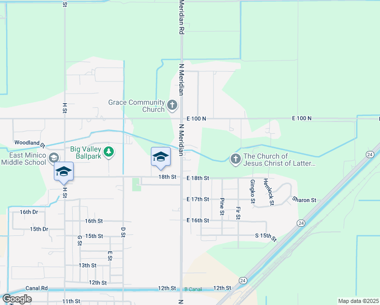 map of restaurants, bars, coffee shops, grocery stores, and more near 1810 A Street in Rupert