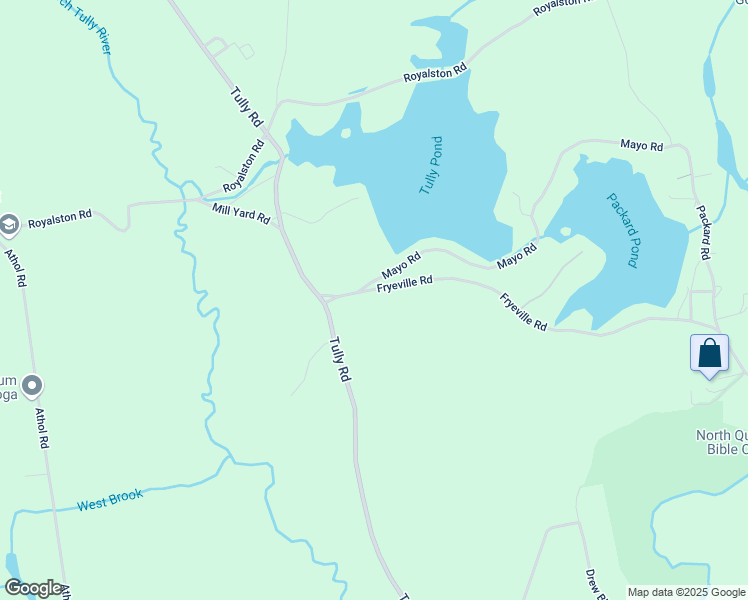 map of restaurants, bars, coffee shops, grocery stores, and more near 20 Fryeville Road in Orange