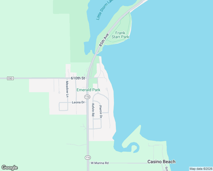 map of restaurants, bars, coffee shops, grocery stores, and more near 701 Winthrop Cir in Storm Lake